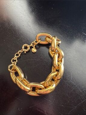 Gold Chunky Link Bracelet - Women's Fashion Jewelry